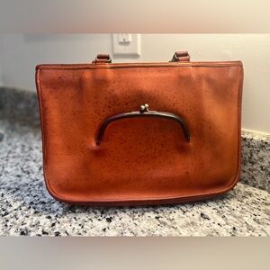 RUST vintage coach watermelon bag
